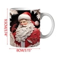 thumbnail image 2 of Vaidha Christmas Mug Inflated Snowman Mug, Santa Mug Press Puffy Design 15oz 11oz Coffe, 2 of 5