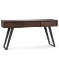 thumbnail image 1 of Allora Table Console Contemporaine en Brun Charbon Vieilli, 1 of 5