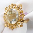 thumbnail image 2 of ZiDeTang 100pcs Rhinestone Metal Napkin Ring Acrylic Napkin Holder, 2 of 4