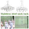 thumbnail image 3 of Thickened Clip Underwear Sock Hanger Laundry Airer Rack StainlessSteel R5G1, 3 of 6