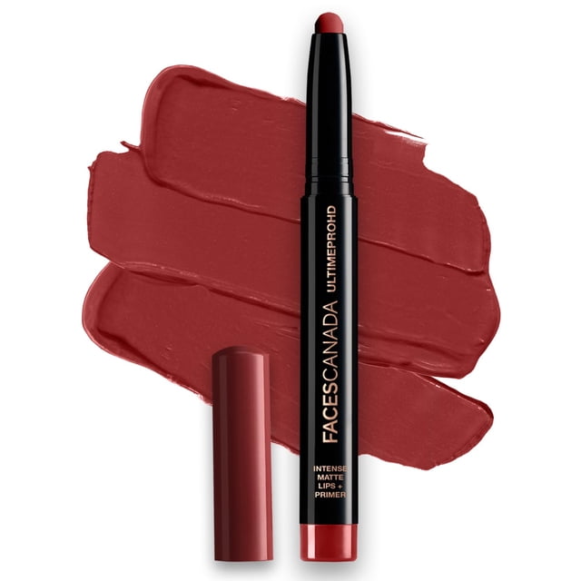 FACES CANADA Ultime Pro Rouge à Lèvres Apprêt Mat Intense HD+, 1,4 g (Baie Écrasée 04)