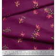 thumbnail image 2 of Soimoi Feuilles de Soie & Imprimé Artistique Floral Yard 42 Pouces de Large, 2 of 5