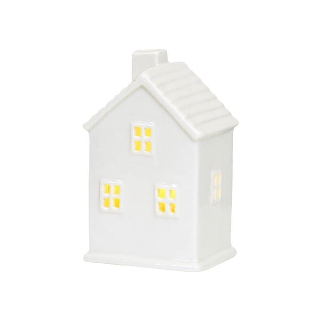 HLONK Ceramic Christmas Village Set LED Christmas Village Houses νυ фα π( ;☆ {✨ αб }ο U9V0