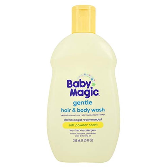 Baby Magic Gentle Hair & Body Wash | 9oz | Calendula Oil & Coconut Oil | Tear-Free, Free of Parabens, Phthalates, Sulfates and Dyes