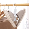 thumbnail image 1 of A Double Layer Rotating Hook Multi Functional Bag Scarf Hanger Home Wardrobe Tie Rack Scarf Belt Storage Rack, 1 of 5