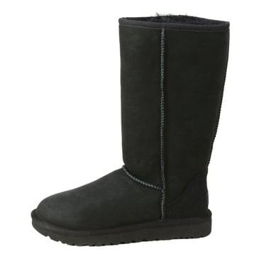 Ugg Bottes Mi-Mollet en Suède pour Femmes Classic Tall II en Cuir Noir - 8 M