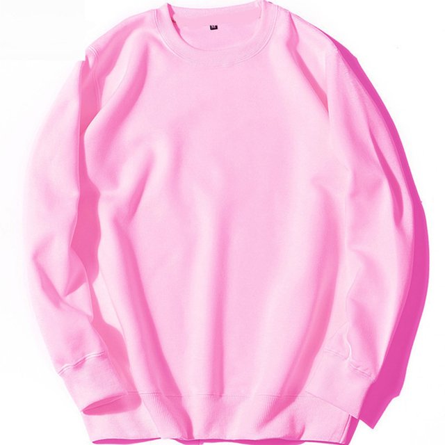 RXIRUCGD Chandail à Col Rond de Sport pour Homme à Manches Longues, Uni, Rose, Taille M. Fabriqué en 100 % polyester, Offrant un Tissu Doux et Extensible pour le Confort et la Durabilité. Idéal pour les Activités Décontractées, Extérieures et Sportives, et s'Agence Bien avec des jeans Ou des Pantalons d'Entraînement.