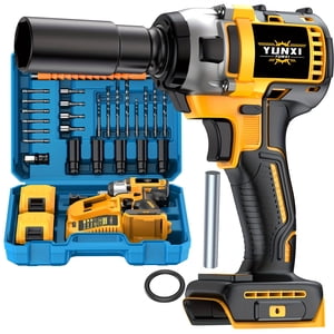 21V Clé d'impact sans fil & Kit Combo de perceuse, ensemble d'outils électriques sans fil pour la réparation de la maison de voiture Cadeau de fête des pères
