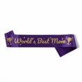 thumbnail image 1 of Happy Mother's Day World's Best Mom Sash [Bag] [Purple+B], 1 of 1