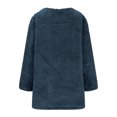 thumbnail image 5 of Yuyuzo Chandails en Molleton en Molleton pour Femmes Automne Hiver Manches Longues Col Rond avec Poches, 5 of 5