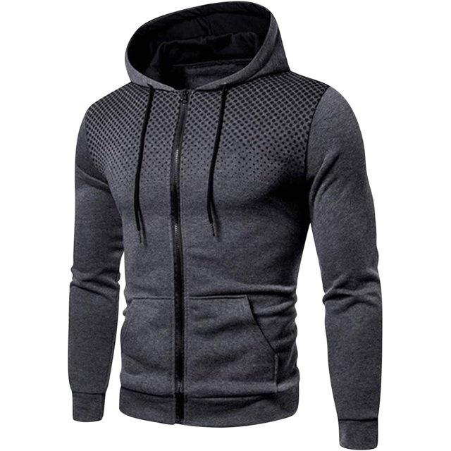 ORUYROP Sweat à Capuche Zippé pour Hommes, Mode Automne/hiver 2023, Veste Décontractée à Manches Longues