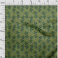 thumbnail image 2 of oneOone Polyester Lycra Fabric Leaves & Floral Block Printed Craft Fabric BTY 56 Inch Wide, 2 of 4