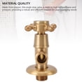 thumbnail image 3 of Copper Water Shut Off Valve, Compact Angle Stop Valve for Home Bathroom Toilets Brass Fitting for Renovation, 3 of 7