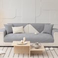thumbnail image 4 of Washable Cotton Patchwork Slipcover Backside Anti Slip Particles Couch and L Shaped Sofa Towel Pure Color Breathable Seat Covers, 4 of 4