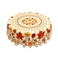 thumbnail image 2 of Gausva Maple Leaf Print Round Polyester Tablecloth for Fall Thanksgiving, 2 of 7
