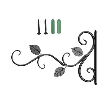 Rbaofujie Hanging Plant Bracket Metal Wall Plant Hangers with Iron Screws Decorative Hook for Bird Feeders, Lanterns, Wind Chimes, Planters, Flower Pot, Outdoor Indoor Decor