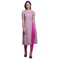 thumbnail image 1 of Bimba Kurti d'Été Sans Manches Imprimé Tunique Droite Robes pour Femmes, 1 of 6