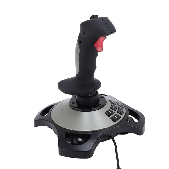 Flight Simulator Joystick Controller, Comfortable Grip Strong Suction Cup Adjustable Vibration Strength Gaming Flight Stick for 7 8 10 11