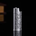 thumbnail image 3 of Retro Lighter Case 3D Floral Engraved Zinc Alloy Cover, 3 of 8