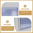 thumbnail image 4 of WRITWAA Porte-Cartes Mural de Visite Porte-Cartes de Temps Plastique Gris 1Ensemble, 4 of 8