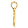 thumbnail image 2 of 14k Yellow Gold Anchor Necklace Charm Pendant Seashore, 2 of 8