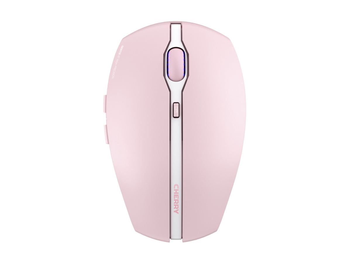 Cherry GENTIX BT Wireless Bluetooth Mouse, Multi-Device Function for up to 3 Devices, Switchable Resolution (1K/2K DPI), 7 Buttons and Scroll Wheel, Battery Operated -(Cherry Blossom)