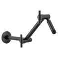 thumbnail image 1 of Moen S116BL Acc-Premium 16 in. Pivoting Adjustable Shower Arm, Matte Black, 1 of 7