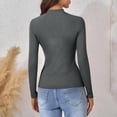 thumbnail image 4 of HongQid Chandails à Col Roulé à Manches Longues pour Femmes sous-Vêtements Thermiques Hauts Basiques Coupe Ajustée Mode d'Automne Haut Léger, 4 of 9