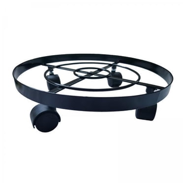 Shangren 32cm Round Plant Pot Caddy Stand with 4 Heavy Duty Casters (2 Count)