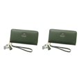 thumbnail image 3 of kurtrusly Stylish And Practical Women Wallet With Multiple Compartments Fashionable Accessories PU Card Holder Wallet Wallets green 2Set, 3 of 6