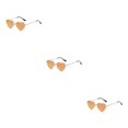 thumbnail image 3 of maskred PVC Heart-Shaped Glasses Non-Slide Silicone Nose Pads And Mulitple Colours For Chic Look Gold Metal red reflective 3Set, 3 of 6
