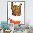thumbnail image 1 of Designart Christmas Holiday Fancy Santa Claus IV Traditional Framed Wall Art, 1 of 4