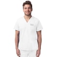 thumbnail image 1 of Sivvan Unisex V-Neck 3 Pocket Scrub Top (Available in 15 Colors), 1 of 7