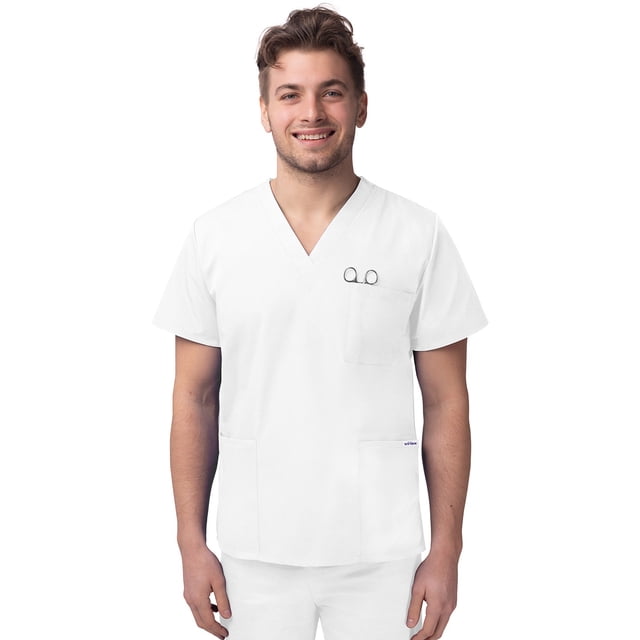 Sivvan Unisex V-Neck 3 Pocket Scrub Top (Available in 15 Colors)