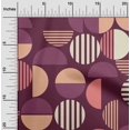 thumbnail image 2 of oneOone Polyester Spandex Wine Fabric Geometric Sewing Material Print Fabric By The Yard 56 Inch Wide, 2 of 4