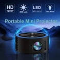 thumbnail image 2 of Dvkptbk Mini Projecteur, Projecteur Portable 1080P, Projecteur de Film Extérieur, Projecteur Vidéo Led pour la Maison, Interface Usb et Télécommande, 2 of 5