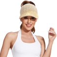 thumbnail image 1 of Studded Rhinestone Crystals Ponytail Hat Bling Mesh Baseball Caps for Women Fashionable Open Top Sun Hats Black 2, 1 of 6