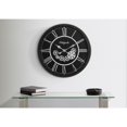 thumbnail image 1 of Monarch Specialties I 9032 - Clocks, 30" Round, Gear Mechanism, Large Oversized, Wall Clock, Black, Transitional, 1 of 4