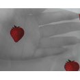 thumbnail image 4 of oneOone Georgette Viscose Fabric Strawberry Fruit Print Sewing Fabric BTY 42 Inch Wide, 4 of 4