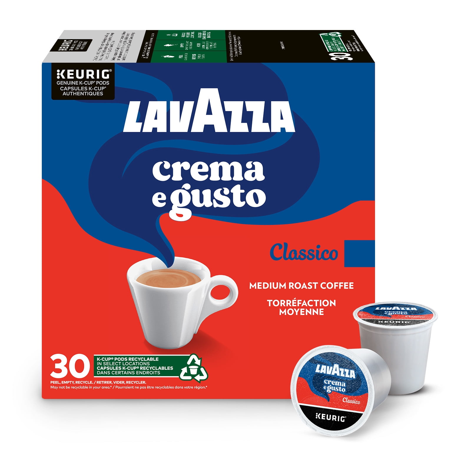 Lavazza Crema e Gusto, Medium Roast, K-Cup Coffee Pods