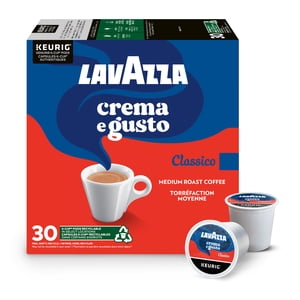 Lavazza Crema E Gusto, Rôti moyen, Pochettes de café K-Cup