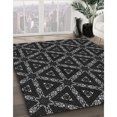 thumbnail image 3 of Ahgly Company Tapis d'Intérieur Lavables en Machine, Carrés de Nuit, Noir, 6' Carré, 3 of 7