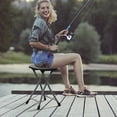 thumbnail image 2 of Gymax 18''H Folding Stool Portable & Foldable Camping Chair w/ Built-in Handle, 2 of 8