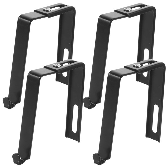 4pcs Adjustable Over the Door Hooks Universal Door Hooks Hanger Metal Cubicle Hooks