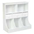 thumbnail image 1 of Costway Freestanding Combo Shelf Cubby BinW/3 Baskets White, 1 of 10