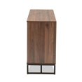 thumbnail image 4 of Allora Brown Finished Wood and Black Metal Dining Room Buffet, 4 of 9