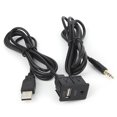 thumbnail image 2 of 3.5mm AUX Extension Cable Adapter Flush Mount USB Port Headphone Jack Panel Mounting for Car Boat, 2 of 14