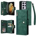 thumbnail image 1 of Case for Samsung Galaxy S21 Ultra 5G Magnetic Leather Zipper Wallet Cover Card Holder, 1 of 5