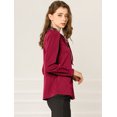 thumbnail image 4 of INSPIRE CHIC Blouse Chemise à Manches Longues de Travail pour Femmes à Col Noué Boutonnée, 4 of 4
