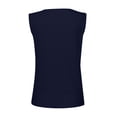 thumbnail image 5 of Timegard Tank Tops for Women Ribbed Deep V-Neck Button Slim Casual Sleeveless Shirts Basic Cami Top, 5 of 5